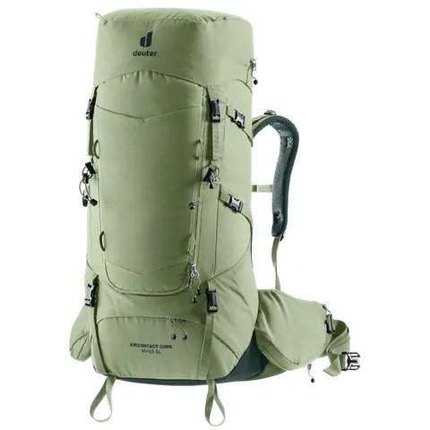 Damski plecak dwukomorowy Deuter Aircontact Core 45+10 SL - Grove-ivy