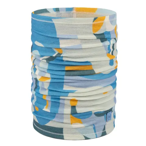 Chusta Buff Merino Lightweight Prints Neckwear - Luviglory Blue