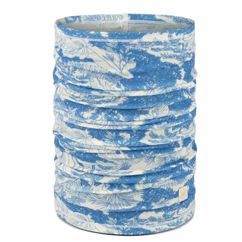 Chusta Buff Merino Lightweight Prints Neckwear - Loer Blue