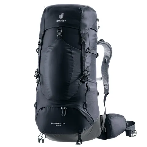 Lekki plecak turystyczny Deuter Aircontact Lite 40+10 - Black-Graphite