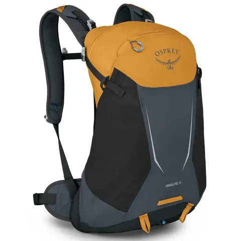 Lekki plecak turystyczny Osprey Hikelite 18 – Tungsten-Yellow