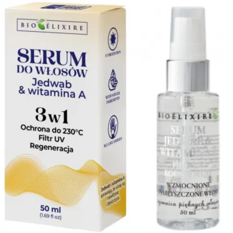 BIOELIXIRE Jedwab z witaminą A,UV i koenzym Q10, 50 ml