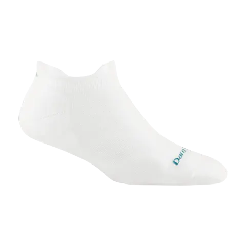 Skarpety Darn Tough Women's Coolmax Run No Show Tab Ultra-Lightweight Running Sock – White