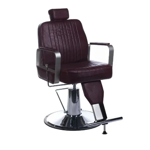 Fotel barberski HOMER BH-31237 Brązowy