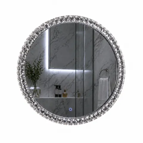 Lustro zdobione GLAMOUR LED 50cm