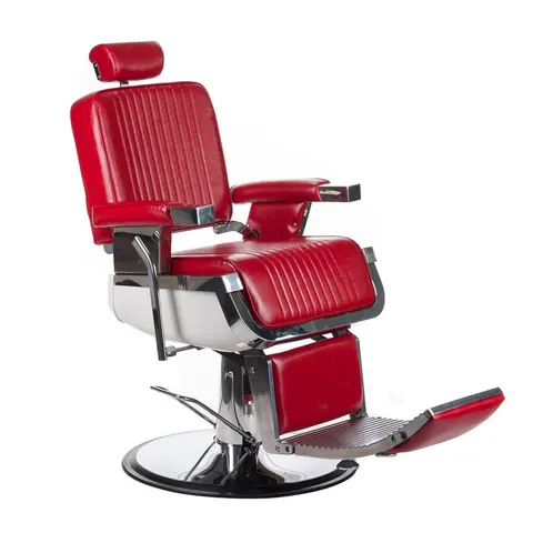 Fotel barberski LUMBER BH-31823 Czerwo