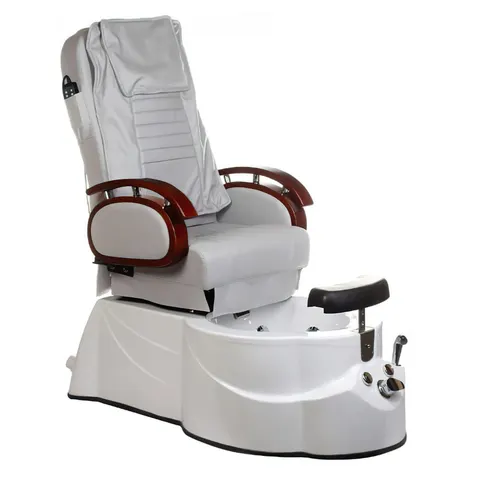 Fotel do pedicure z masażem BR-3820D Jasny szary