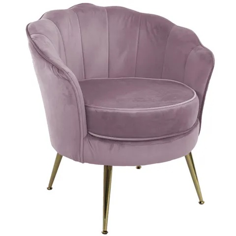 Fotel tapicerowany LUGANO BX-LE69 różowy velvet