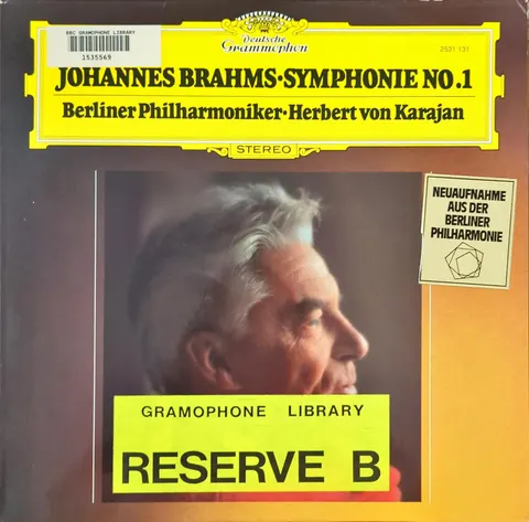 Berliner Philharmoniker: Symphonie No.1 LP 2531131a Deutsche Grammophon EX