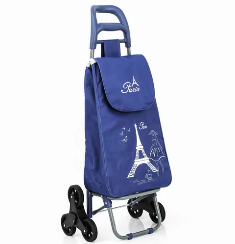 Torba na kółkach wózek na zakupy 3 koła wzór PARIS kolory