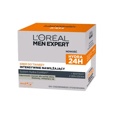 LOREAL MEN EXPERT HYDRA 24H Krem do twarzy INTENSYWNIE NAWILŻAJĄCY, 50 ml