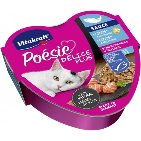 VITAKRAFT Karma dla kota ŁOSOŚ 85 g, 1 op