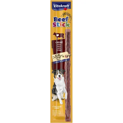 VITAKRAFT Przysmak dla psa KABANOS SERCA WOŁOWE 12 g, 1szt