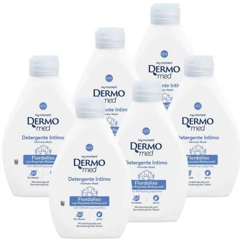 DERMOMED Płyn do higieny intymnej FIORDALISO, 250 ml, pakiet 6 szt.