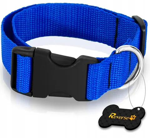 SOLIDNA OBROŻA TAŚMOWA DO PSA REGULOWANA 35-55cm L