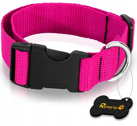 SOLIDNA OBROŻA TAŚMOWA DO PSA REGULOWANA 30-45cm M