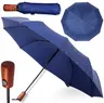 PORZĄDNY PARASOL PARASOLKA AUTOMAT SKŁADANY WŁÓKNO