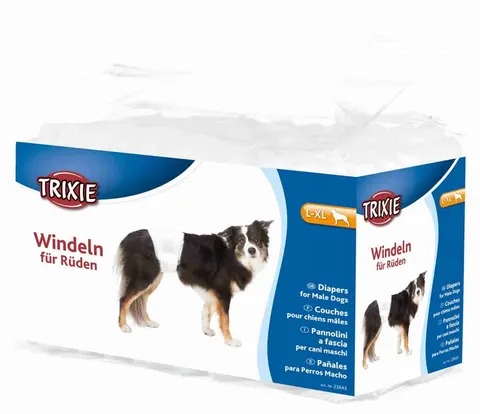 TRIXIE Pieluchy pampersy dla dorosłych psów dla samca L-XL 12szt