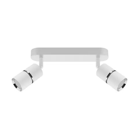 Oprawa ścienno-sufitowa DIOR SPT GU10 2L WHITE/CHROME