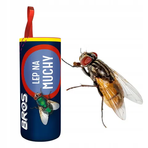 PUŁAPKA LEP NA MUCHY OKRĄGŁY długie działanie 1szt Bros