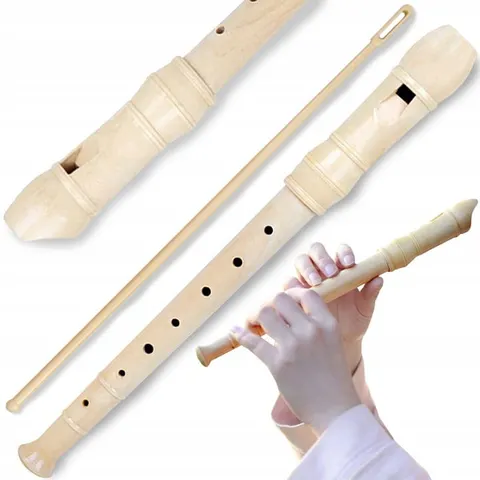 FLET PLASTIKOWY PROSTY INSTRUMENT DO NAUKI SZKOLNY PROSTY + CZYŚCIK