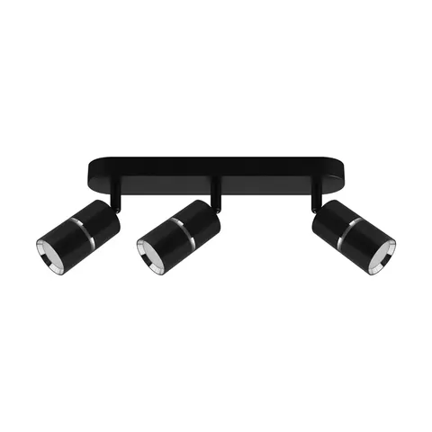 Oprawa ścienno-sufitowa DIOR SPT GU10 3L BLACK/CHROME