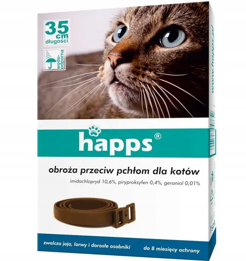 OBROŻA DLA KOTÓW PRZECIW PCHŁOM NA PCHŁY 35CM
