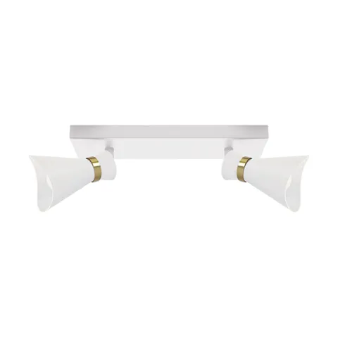 Oprawa ścienno-sufitowa LORETA SPT E14 2L WHITE/GOLDEN