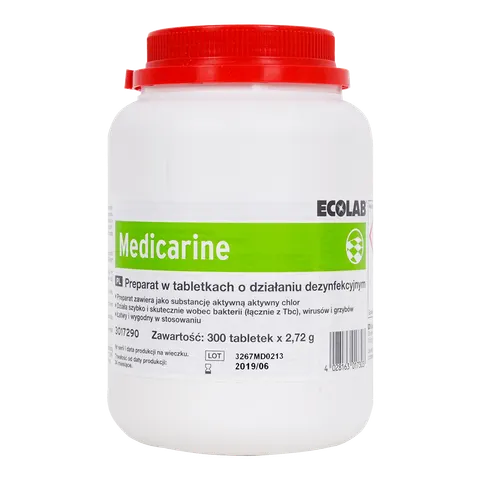 Medicarine Tabletki do dezynfekcji powierzchni Ecolab 300 sztuk