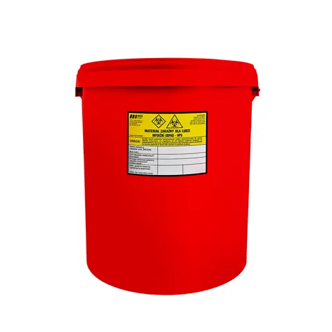 Pojemnik Na Odpady Czerwony Med-Plast - 15L