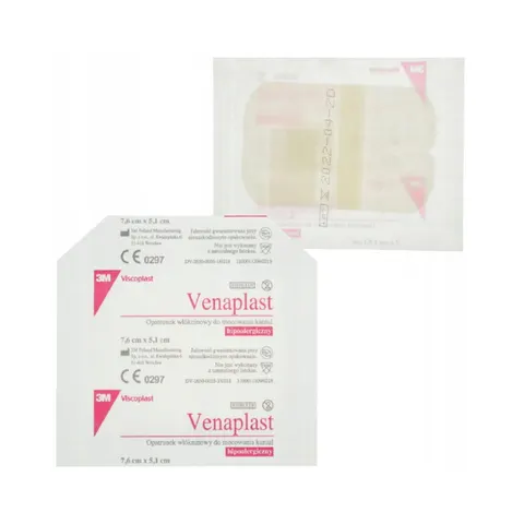 Plaster do wenflonów 76x51mm VENAPLAST 3M