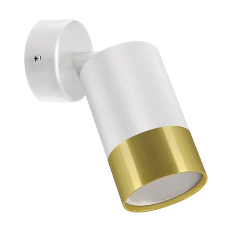 Oprawa ścienno-sufitowa PUZON SPT GU10 WHITE/GOLDEN