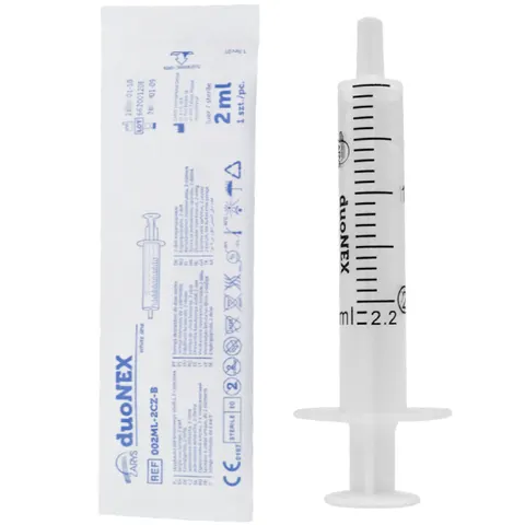 Strzykawka 2-częściowa 2ml Luer 100szt DUONEX Zarys