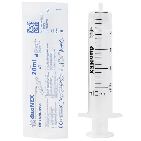 Strzykawka 2-częściowa 20ml Luer 50szt DUONEX Zarys