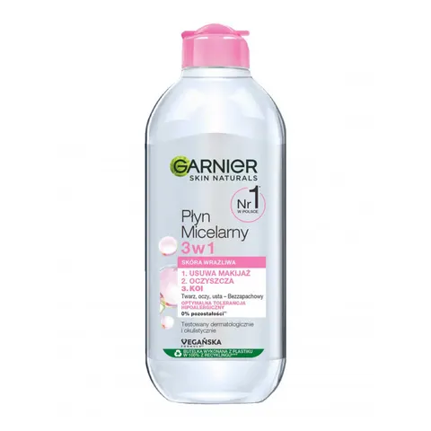 Garnier Skin Naturals płyn micelarny 3w1 skóra wrażliwa 400ml