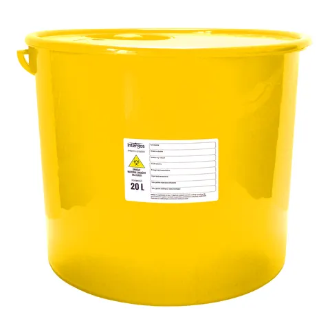 Pojemnik Na Odpady Żółty Intergos - 20 L