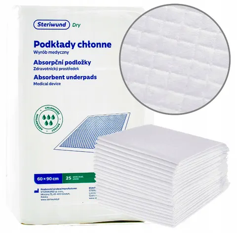 Podkład chłonny 90x60cm 25szt STERI-DRY Steriwund