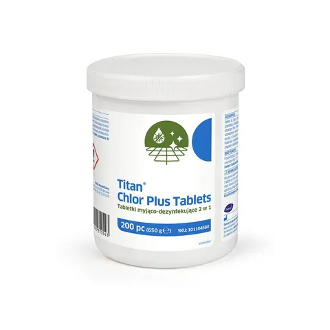 Titan Chlor Plus Tablets 3,35g a'200szt do dezynfekcji powierzchni Medilab