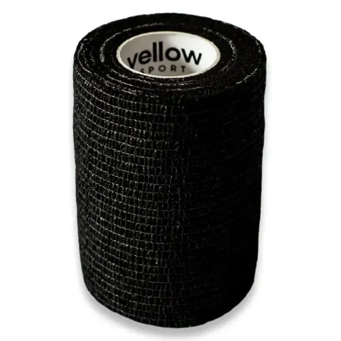 Bandaż kohezyjny samoprzylepny 10cmx4,5m czarny 1szt YELLOWBAND Zarys