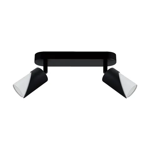 Oprawa ścienno-sufitowa ZEBRA SPT GU10 2L BLACK/WHITE