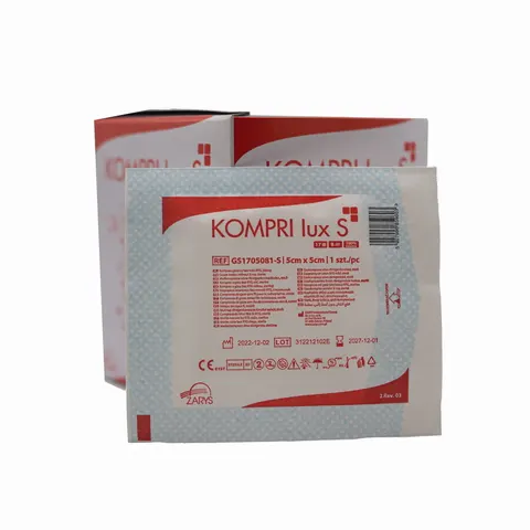 Kompres gaz jałowy 17N8W 5x5 a'1szt KOMPRI LUX S Zarys