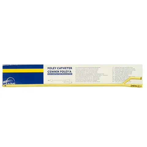 Cewnik Foley CH-24 silikonowany z plastikową zastawką Zarys
