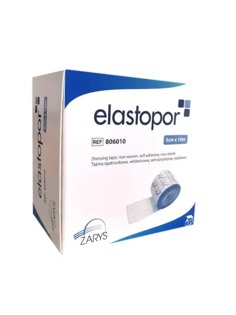 Taśma opatrunkowa włókninowa 5cmx10m ELASTOPOR Zarys