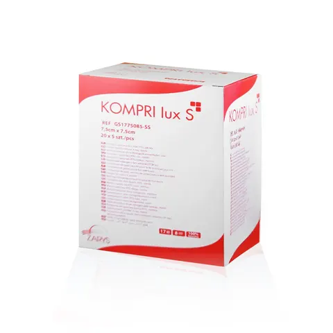 Kompres gaz jał 17N8W 7,5x7,5cm 5szt KOMPRI LUX S Zarys