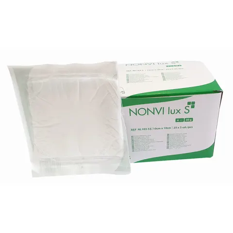 Kompres włókn jał 30G4W 10x10cm 3szt NONVI LUX S Zarys