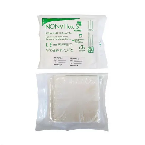 Kompres włókn jał 30G4W 7,5x7,5 a'5szt NONVI LUX S Zarys REF: NL755-SS