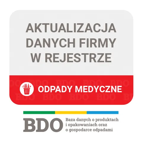 Usługa aktualizacji wniosku w BDO - odpady medyczne