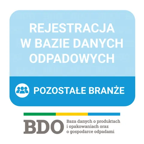 Usługa rejestracji BDO - pozostałe branże