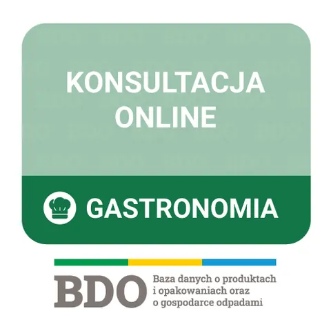 Usługa konsultacji wobec obowiązków BDO - gastronomia