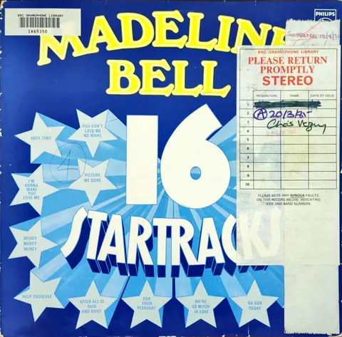 Madeline Bell: 16 Star Tracks LP 6308066 Philips EX